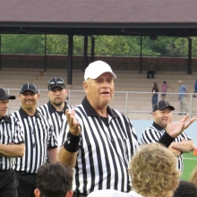 Umpire Terry King was on the field for East High in 1974 for the last football game played by East at Breese Stevens Field, which they defeated 28-21.