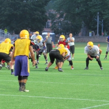 East High School Football returns to Breese Stevens Field, absent since 1975, with a scrimmage on August 8, 2015.
