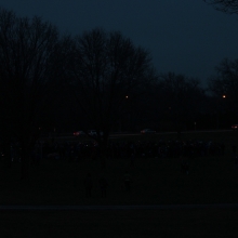 Approximately 200 people gathered for the 2015 Winter Solstice celebration at Olbrich Park on December 22, 2015.
