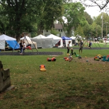Typical toys for playing at the park were available for the little ones during the Orton Park Festival on Sunday, August 26, 2012.