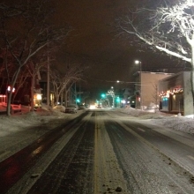 Willy Street in the hours after Snowmageddon 2012.