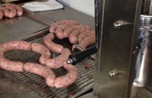 Sausage making is never pretty the beauty of these brats will me more than skin deep. Courtesy: Gilbert Altshcul