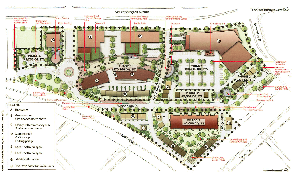 The Union Corners Master Site Plan. Courtesy: City of Madison