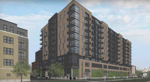 A view of the north side of the proposed development at 722 Williamson Street.