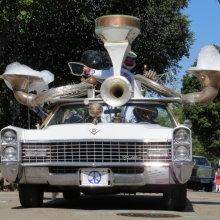 The Bubble Mobile during the Willy Street Fair Parade, September 14, 2014.