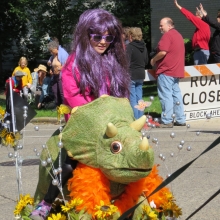 One of the better costumes during the Willy Street Fair Parade, September 14, 2014.