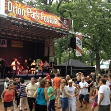 Local salsa enthusiasts crowded the floor during Madisalsa’s entire performance at the Orton Park Festival on Sunday, August 26, 2012.