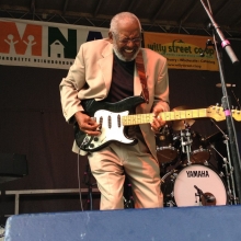 Wendell Holmes of The Holmes Brothers jams during the Orton Park Festival on Sunday, August 26, 2012.