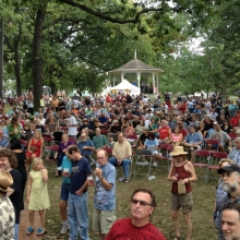 Light rain did not prevent a sizeable crowd from attending the afternoon and evening performances during the Orton Park Festival on Sunday, August 26, 2012.