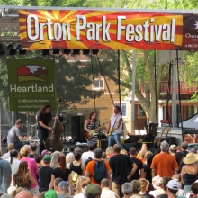 Lydia Loveless plays for nearly 700 people at the Orton Park Festival, August 24, 2014