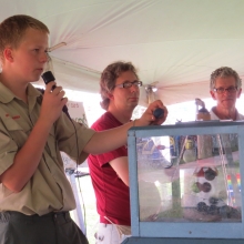 The local boy scout troop runs the kids games and bingo each year. Orton Park Festival, August 24, 2014