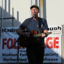 Own Mays performs at the Folk Stage at the Willy Street Fair, September 14, 2014.