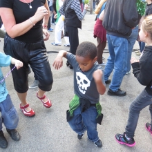 This young man had all  the moves at the Willy Street Fair, September 14, 2014.