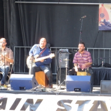 Golpe Tierra performs on the Main Stage at the Willy Street Fair, September 14, 2014.