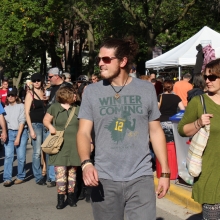 Despite the ominous message, the weather was great for both days of the Willy Street Fair September 19-20, 2015.