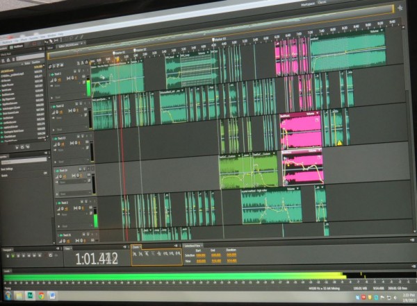 The Trivia intro is a massive effort. This is the final product as shown on a multitrack editing program.