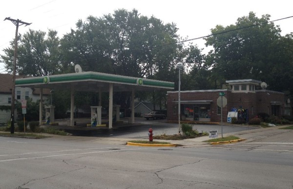 BP Gas Station owned by Lake Management, LLC. It was once a Clark station and the corner suffered from crime and drug activity.