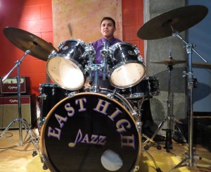 Juan Munoz plays the drums, just like his father who played in a band when he lived in Mexico.