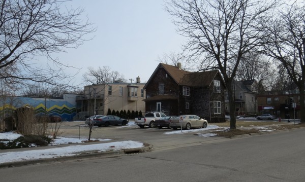 A rear view of the current property which likely would be covered entirely by the building, however no plans or renderings have been made public.